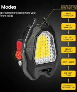 High Power Cigarette COB Lighter emergency light keychain flashlight rechargeable