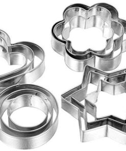 PACK OF 4 Cookie Cutter Mold Stainless Steel