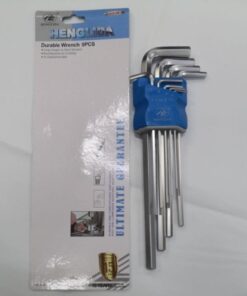L-SHAPE Durable Wrench 9 PCS Key Set HENGLIDA - MegaEshop.PK