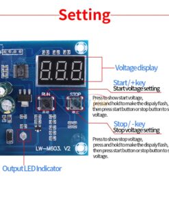 Alternative view of XH-M603 DC 12V-24V Voltage Charging Discharge Monitor Relay Switch Battery Protection Module