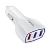 i-plug DF7 Car Charger 35W 3 Ports USB Qualcomm 3.0 Fast Charging Adapter - MegaEshop.PK