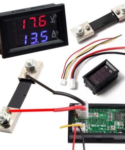 Voltmeter Ammeter+Shunt DC 100V 50A display panel