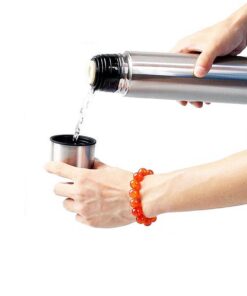 Silver 1000ml Stainless Steel Vacuum Thermoses Flask Cup Hot Cold thermal Water Bottle - MegaEshop.PK