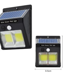 Alternative view of Solar Powered PIR Motion Sensor Light Rechargeable Outdoor Garden Security Wall Lamp LF-1502