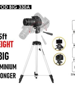 Alternative view of 330A Professional Aluminum Tripod Stand For DSLR Camera , Mobile Phone , Tik Tok User , Vlogers and Youtubers