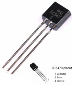 BC547C NPN Bipolar Transistor 45V 100MA TO-92 BC547C
