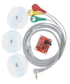 ECG Monitoring Sensor Module AD8232 Kit for Measuring Heart Pulse