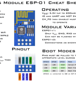 ESP8266 esp-01 remote serial Port WIFI wireless module D185 - MegaEshop.PK