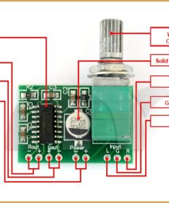 PAM8403 mini 5V digital amplifier board with switch potentiometer - MegaEshop.PK