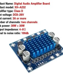 TPA3110 XH-A232 30W+30W 2.0 Channel Digital Stereo Audio Power Amplifier Board - MegaEshop.PK