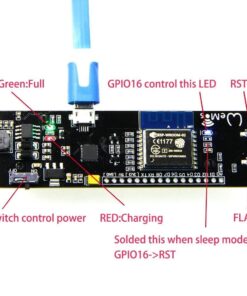 WeMos D1 Esp-Wroom-02 Motherboard ESP8266 Mini WiFi Nodemcu Module with 18650 Battery holder - MegaEshop.PK
