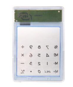 Transparent touch screen eight digit solar calculator - MegaEshop.PK