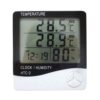 HTC-2 3in1 Indoor Alarm Clock LCD Temperature Humidity Meter Thermometer Hygrometer - MegaEshop.PK