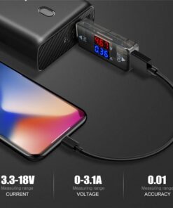 Dual USB Current Voltage Charger Detector battery Tester Voltmeter Ammeter - MegaEshop.PK