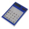 Transparent touch screen eight digit solar calculator