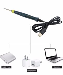 Mini Electronic Tool USB Gadgets USB Soldering Iron Pen 5V 8W LED Indicator - MegaEshop.PK