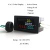 80-300V 100A 4 IN 1 Voltmeter Ammeter HD Color Screen LED Display Energy Meter - MegaEshop.PK