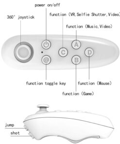 Bluetooth Gamepad Game Controller Joystick Selfie Remote Shutter Wireless Mouse For iOS Android VR Box - MegaEshop.PK