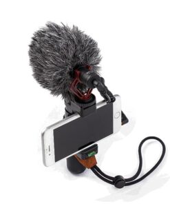 Alternative view of BOYA BY-MM1 compact video recording microphone camera recording microphone
