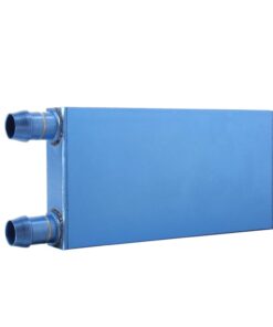 40*80*12mm Aluminium Water Cooling Liquid Cooler Heatsink Block For CPU Blue - MegaEshop.PK