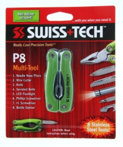 P8 Swiss+Tech 8 in 1 Pocket Multitool Pliers Kit - Camping, Fishing, Outdoor