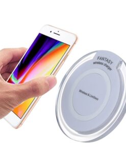 FANTASY Wireless charger Q7 5V 1A OUTPUT QI STANDARD ULTRA-THIN WITH CHARGING INDICATOR, SUPPORT QI STANDARD PHONES - MegaEshop.PK