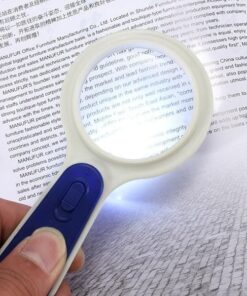 LED illuminant 5X magnification Crafts Hand held Magnifying Glass - MegaEshop.PK