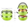 Tiffin / Lunchbox Stainless Steel Round Shape Keep Warm Two Layer Lunch Box - MegaEshop.PK