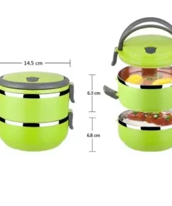 Tiffin / Lunchbox Stainless Steel Round Shape Keep Warm Two Layer Lunch Box