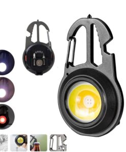 Keychain Flashlights, 7 Light Modes Portable Small LED Keychain Light Waterproof Flashlights