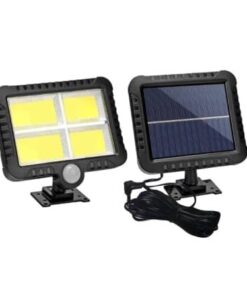 Split Solar Wall lamp with Motion Sensor and Solar Panel LF-1530 BK-128 4 COB