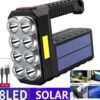 High power LED solar rechargeable multi-function searchlight - MegaEshop.PK