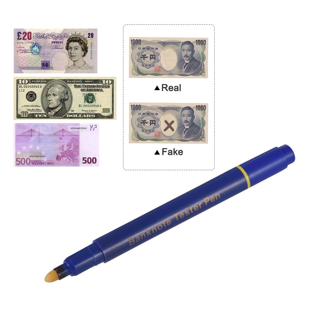 Banknote Tester Ball Point Pen Fake Money Detector Counterfeit Money buy in  Pakistan
