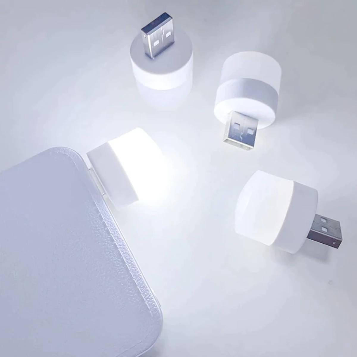 USB Bulb for Power Bank, USB led Light for Power Bank, USB Light for Mobile  Lamp/LED USB Bulb Mini LED Night Light led Portable Light - White (Pack of