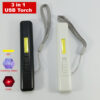 Rechargeable LED Torch Light with UV light for Money detection - MegaEshop.PK