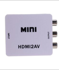 Alternative view of HDMI To RCA AV/CVBS Adapter HD 1080P Mini HDMI2AV Video Converter