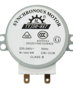 Alternative view of AC 220V-240V 50Hz CW/CCW Microwave Turntable Turn Table Synchronous Motor TYJ50-8A7 D Shaft 4 RPM