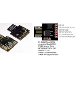 Alternative view of Digispark Kickstarter ATTINY85 General USB Development Board