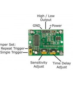 SR501 HC-SR501 Adjust IR Infrared PIR Motion Sensor Detector Module - MegaEshop.PK
