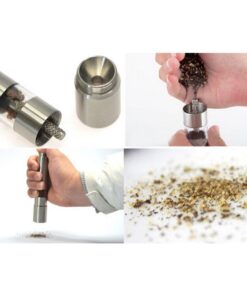 Stainless Steel Thumb Push Salt Pepper - MegaEshop.PK