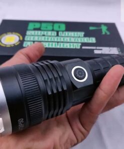 P50 Super Light Rechargeable Flashlight Aluminum Alloy Zoomable - MegaEshop.PK