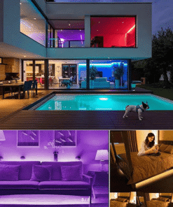 5M Rgb Watereproof, Remote Control Led Strip Light Kit With Adapter - MegaEshop.PK