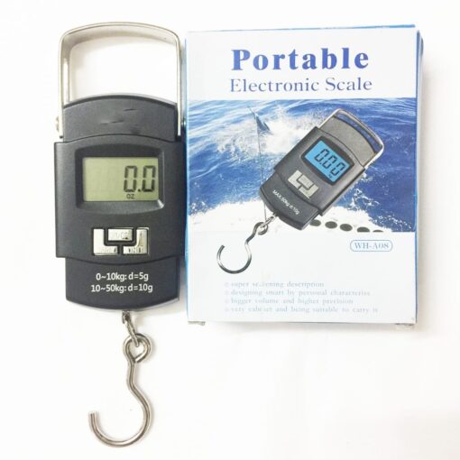 Portable Electronic Scales Weighing 50kg/1g spring scale hook luggage ...