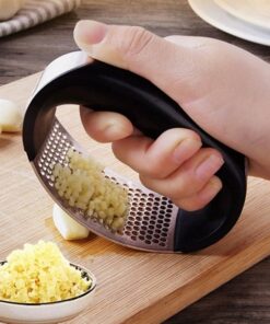 Alternative view of Arc Shaped Garlic Press Kitchen Snap Ring Multi-function Garlic