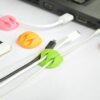 CC-943 Cable Holder Phone Cable Organizer Earphone Clip Holder 3 Slot Strip for Cable - MegaEshop.PK
