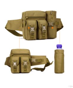 Military Waist Bag and Travel Camping Detachable Water Bottle Holder Waist Pouch Waterproof - MegaEshop.PK