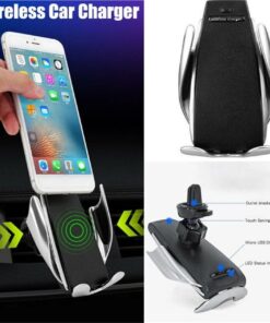 S5 Smart Sensor Car Wireless Charger Stand by QC Qi 10W Fast Charging Holder - MegaEshop.PK