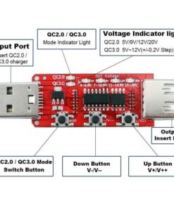 QC2.0 QC3.0 Automatic USB Trigger Tester Voltage Ammeter Quick Charger Power Bank Voltage - MegaEshop.PK