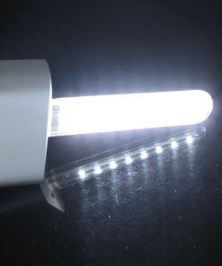 Mini Portable USB LED night light 5730 SMD 8 leds lamp reading Camping Cool white - MegaEshop.PK