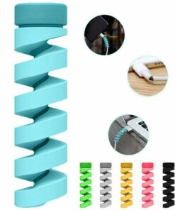Alternative view of Spiral Silicone Cable wire Protector Headphones Earphone Pack of 4